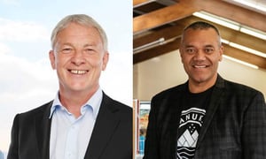 Left: Auckland mayor Phil Goff Right: Auckland Councillor Fa'anana Efeso Collins. Photo: Supplied