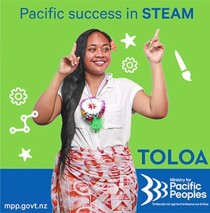 Pacific Success in STEAM. Photo: Ministry of Pacific Peoples (via Twitter)