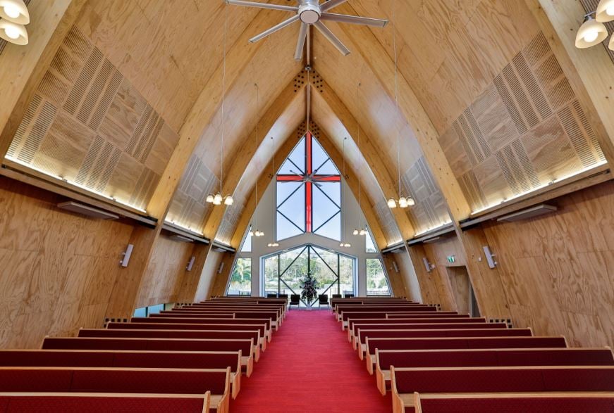 Inside the church. Photo: Jacobson Projects 
