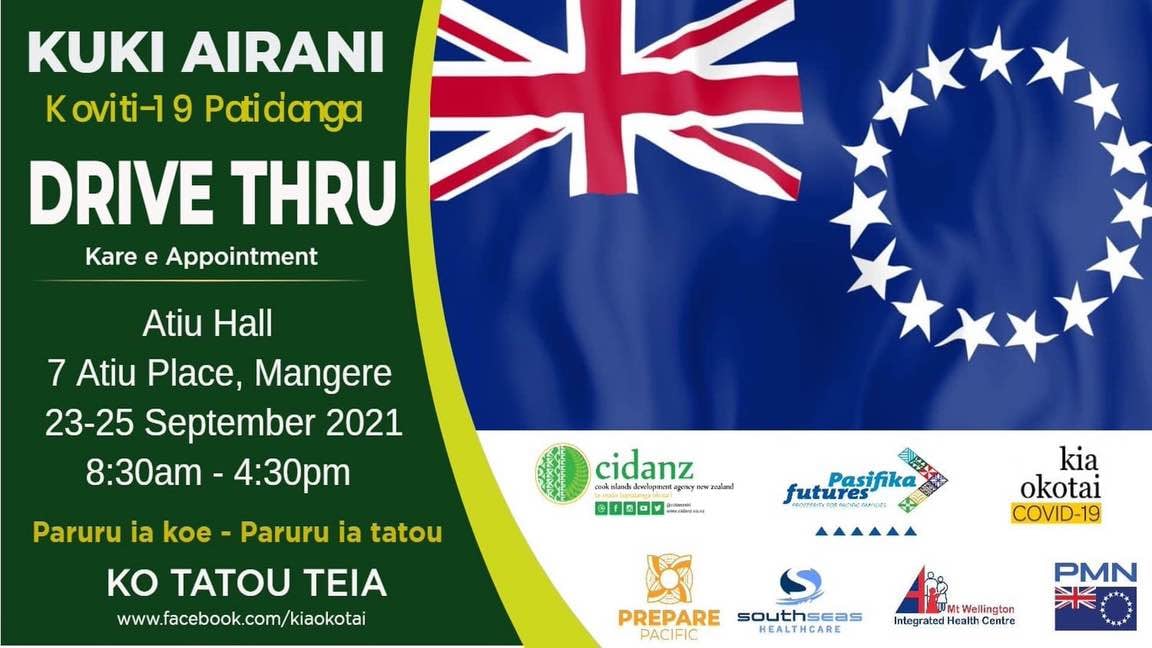 Cook Islands vaccination drive through auckland