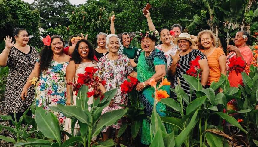 Samoan Women Farmers. Photo: Ms Sunshine Organic Farms Facebook