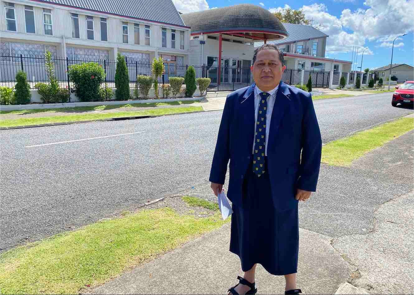 Reverend Victor Pouesi opened up the E.F.K.S Māngere East Puaseisei church facilities to parishioners for self-isolation.
