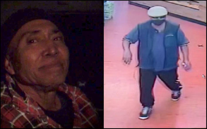 Missing Auckland man Atonio Finau - CCTV footage [right] shows the clothing he was last known to be wearing. Photo: Supplied