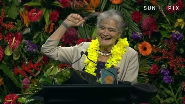 Pacific Education Award Winner Emeritus Tagaloatele Professor Peggy Fairbairn-Dunlop’s speech | SunPix Awards 2022