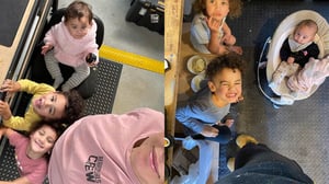 What it’s like working from home & having the work/mum life balance. Photo: BeardyCurls FB