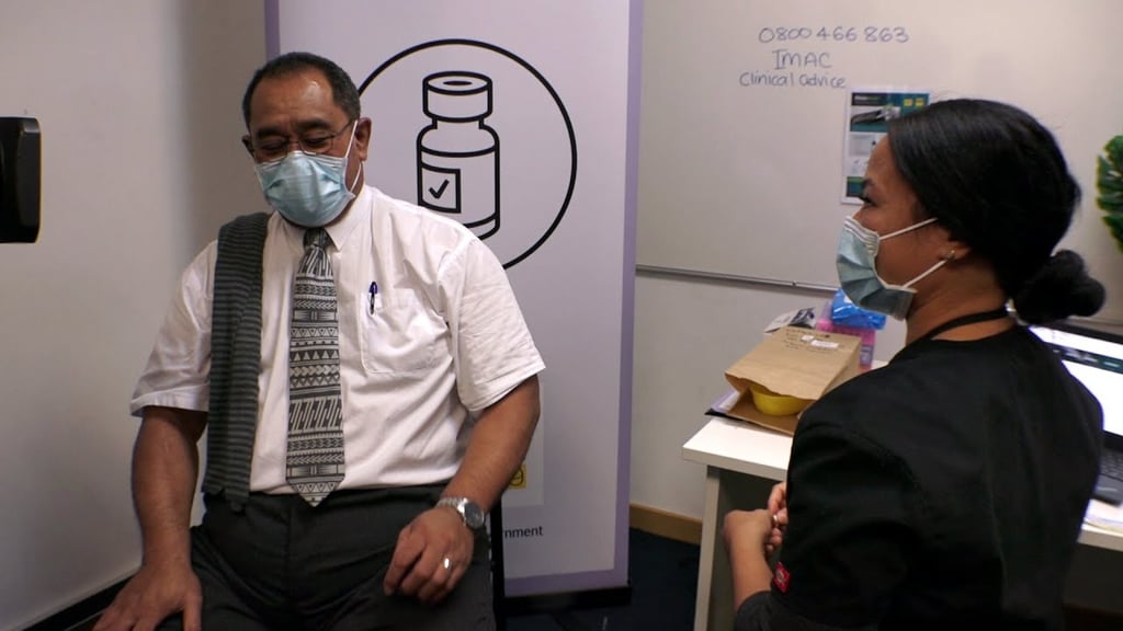 Pacific people receiving the Covid-19 vaccine in New Zealand