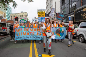 The School Strike 4 Climate March in Wellington, 2019. Photo: David Tong