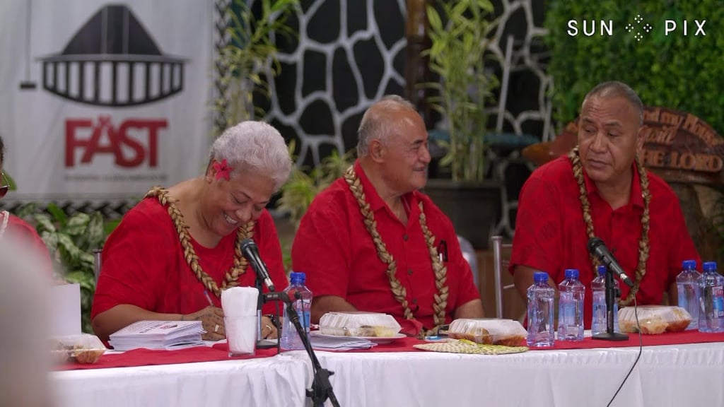 Fiame Naomi Mata'afa leads the FAST party