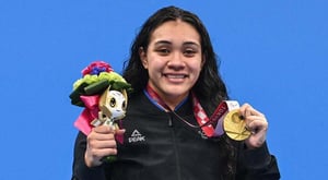 Gold medallist Tupou Neiufi: “I’m so proud of my Tongan culture, where I come from”