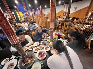 Sophie (top right) with her family in Australia. Photo: Provided