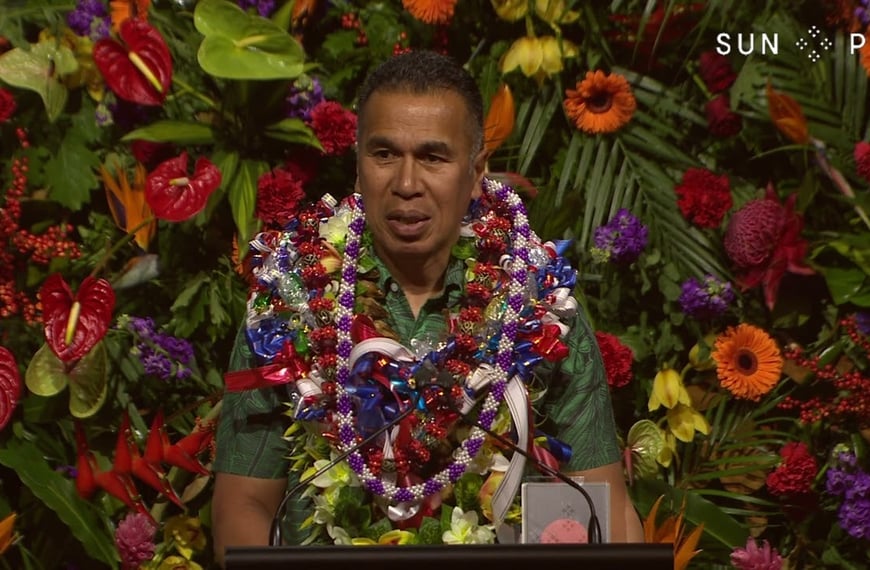 Pacific Health & Wellbeing Winner Tofilau Talalelei Taufale’s speech | SunPix Awards 2022