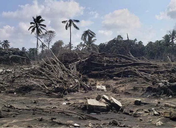 Ha’atafu beach resort, “it looks like a bomb had gone off”