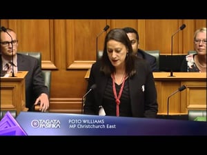 POTO WILLIAMS DELIVERS MAIDEN SPEECH