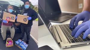 Eteroa Lafaele and her team have spent most of lockdown collecting and preparing donated laptops, and delivering them to students around South Auckland. 