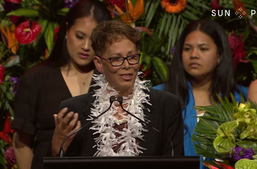 Pacific Service Excellence Award Winner Moana Connects speech | SunPix Awards 2022
