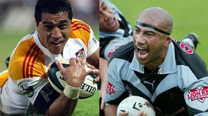 Former All Black centurion Malili ‘Mils” Muliaina (left) and Former Warriors rugby league star and Kiwi international Jerry Seuseu (right). Photo: Facebook (left) and Stuff.co.nz (right)