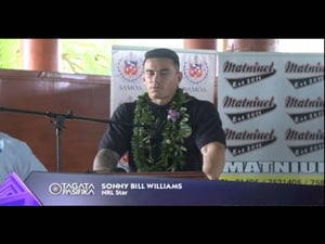 NRL Superstar Sonny Bill Williams Visits Samoa