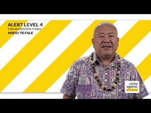 Tuvaluan: COVID-19 ALERT LEVEL 4 announcement