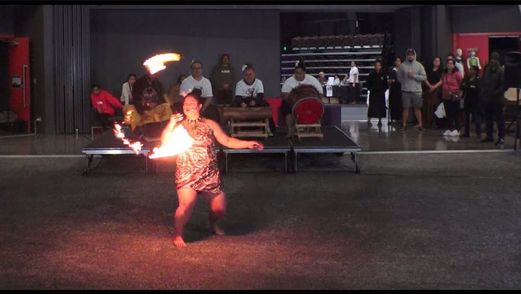 Siva Afi female dancer Wahine Toa Siva Afi