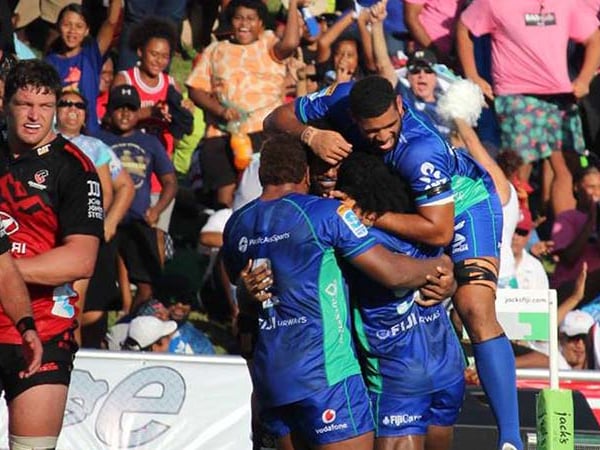 Crowd powers Fijian Drua to upset win over champion Crusaders