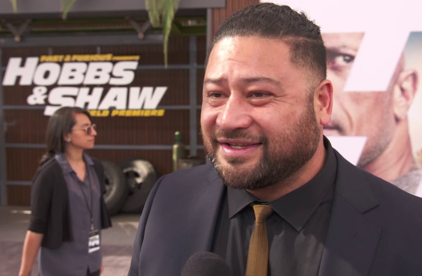 Proud Tongan John Tui overcome by emotion at the world premiere of Fast and Furious “Hobbs & Shaw”
