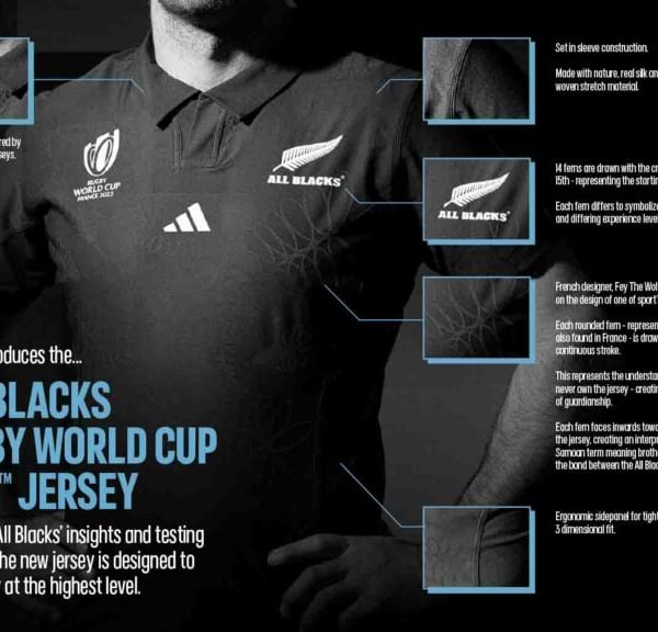 All Blacks unveil Rugby World Cup 2023 jersey with a Samoan twist