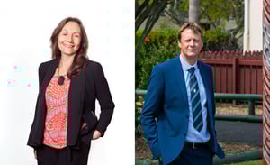 Le Va chief executive Denise Kingi-Uluava, left and Māngere College principal Tom Webb. (Photo: Supplied)