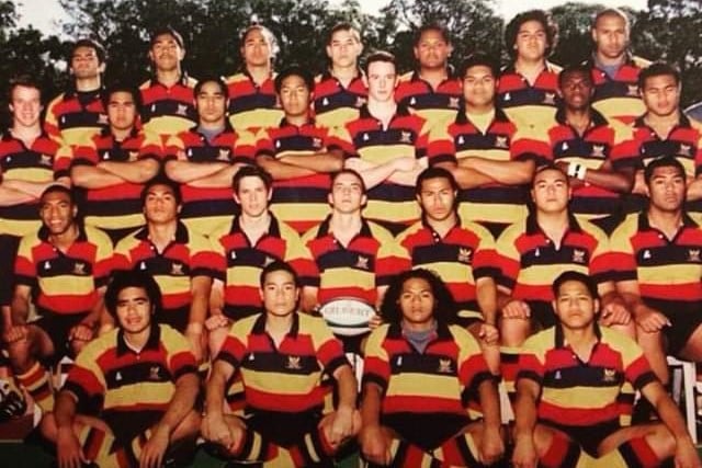 Uelese 'Wallace' Mua in his rugby school days. Photo: Supplied
