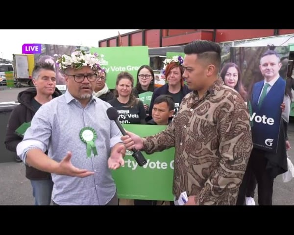 LIVE: Green candidate Teanau Tuiono | Election 2020