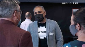 Peeni Henare at BBM HQ