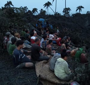 Mango residents were evacuated to Nomuka after the January 15 eruption