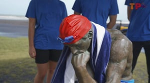 Replica statue placed on Auckland beach to combat alarming Pacific drowning statistics