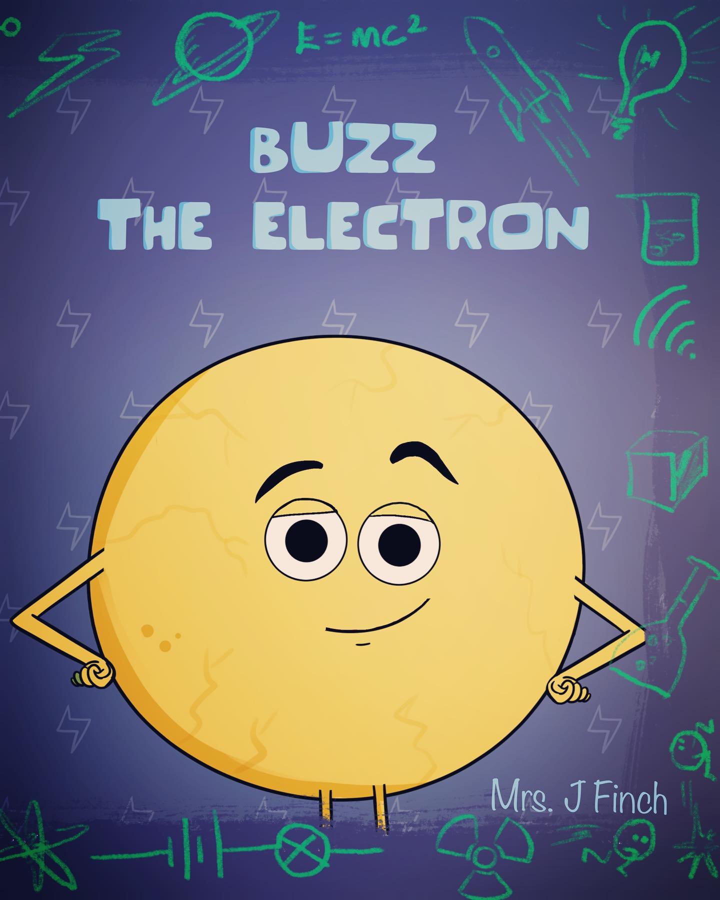 Buzz the Electron e-book cover. Photo: Joyana Finch, Buzz the Electron.