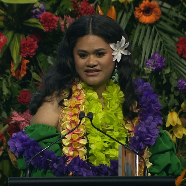 Pacific Emerging Leadership Award Winner Vaiola Tauti’s speech | SunPix Awards 2022