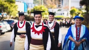 Tongan Triplets cap off their studies graduating from Victoria University