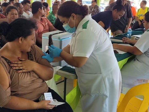 Thousands take part in Samoa mass Covid-19 vaccination drive