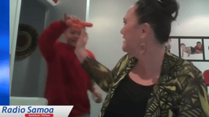 Just an average day at the home office for Carmel Sepuloni PHOTO: Carmel Sepuloni MP