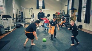 The free community gym owned by Te Kaika Health Hub in Dunedin. Photo: Supplied