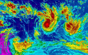 Dual cyclones threaten several Pacific countries