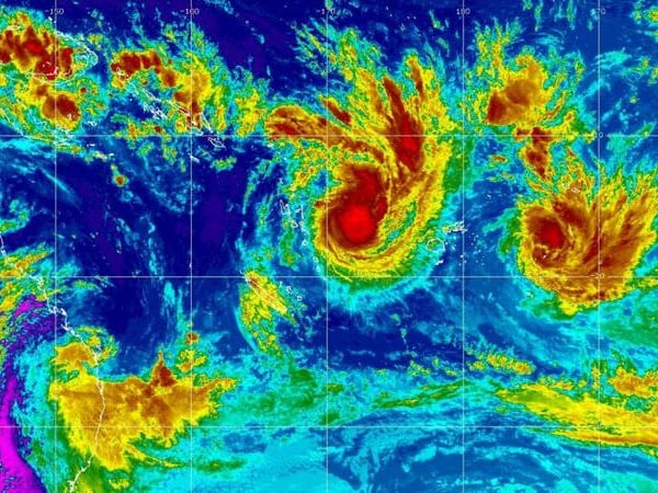 Dual cyclones threaten several Pacific countries