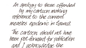 Cartoonist apologises after earlier defending offensive cartoon