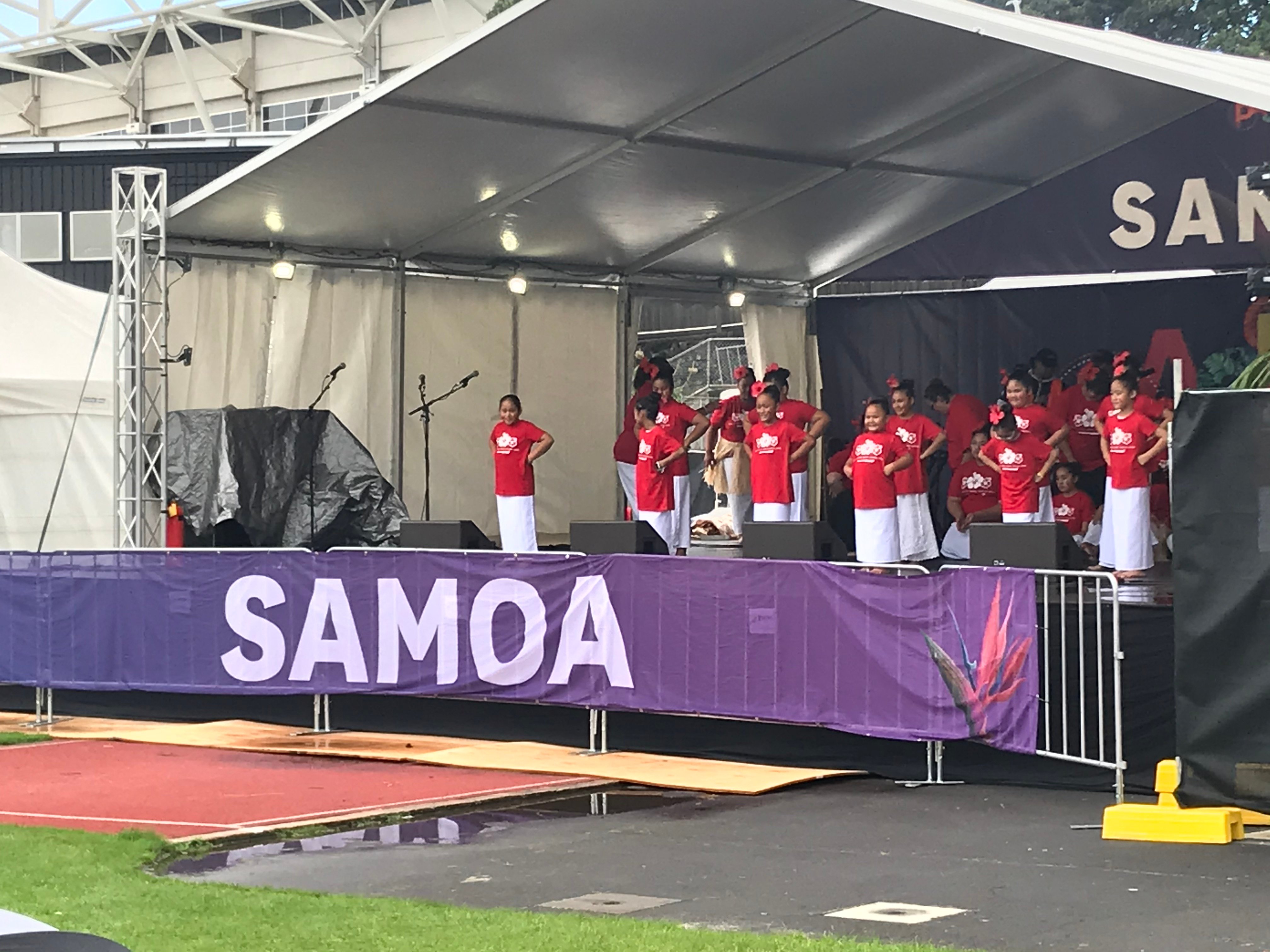 Sau e Siva West Auckland took to the Samoan stage earlier this morning for Day 2 of the Pasifika Festival