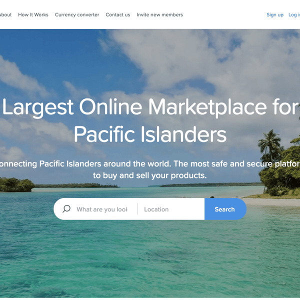 Siuhuu Marketplace: bringing Pacific way to the online space