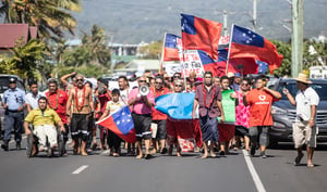 Hundreds march in support of Samoan judiciary