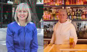 Auckland mayoral candidates Viv Beck (left) and Leo Molloy (right). Photo: Supplied