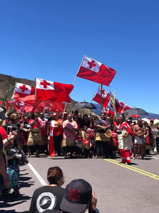 Tongans standing in solidarity for Mauna Kea, Hawai’i