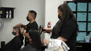 Halo Hair Salon in Tuakau south of auckland. Photo: Tagata Pasifika