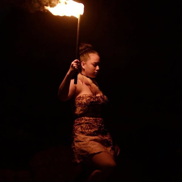 Polynesian women channel their inner warrior at the Siva Afi Festival 2022