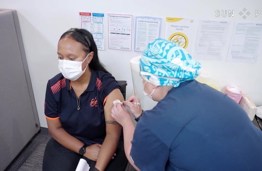 Pacific MIQ workers swear by Covid-19 vaccine