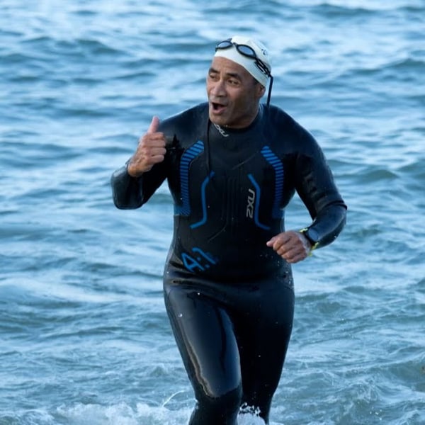 56-year-old athlete on track to complete 18th Ironman competition